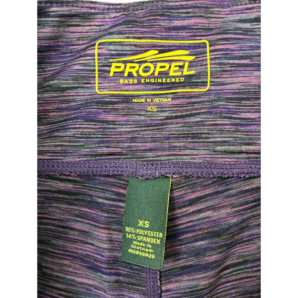 PROPEL Bass Engineering Women’s XS Purple Space Dye Leggings Athletic Yoga Pants - Picture 3 of 5